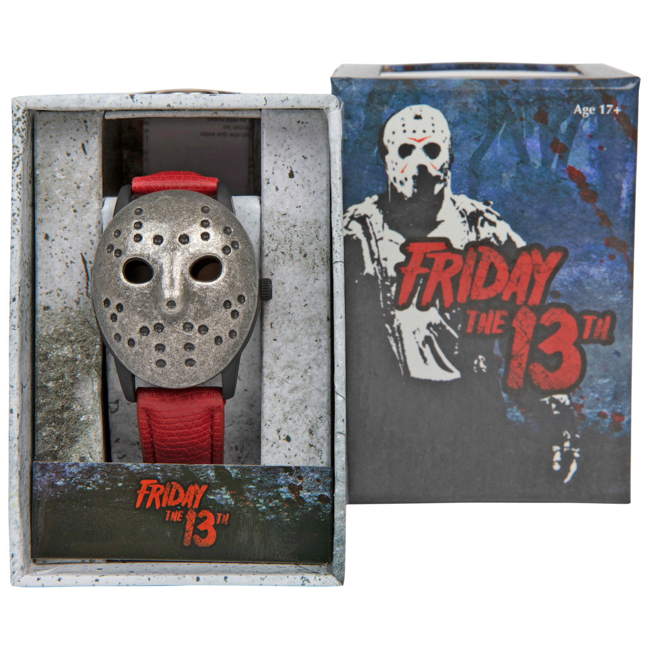 Friday the 13th Jason Voorhees Mask Flip-Up Watch Face Cover Watch